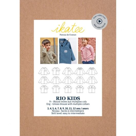 Ikatee Paper Sewing Pattern Kids Rio Blouse