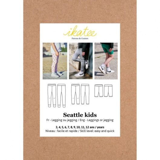 Ikatee Paper Sewing Pattern Kids Seattle Legging Jegging