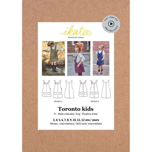 Ikatee Paper Sewing Pattern Kids Toronto Dress