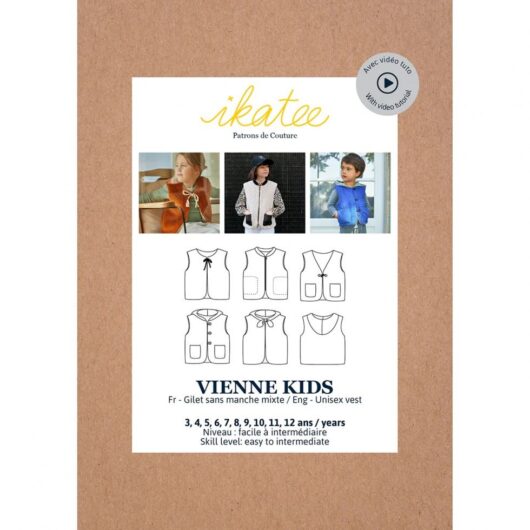 Ikatee Paper Sewing Pattern Kids Vienne Vest