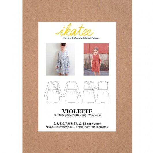 Ikatee Paper Sewing Pattern Kids Violette Dress