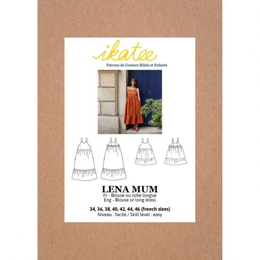 Ikatee Paper Sewing Pattern Lena Blouse & Dress