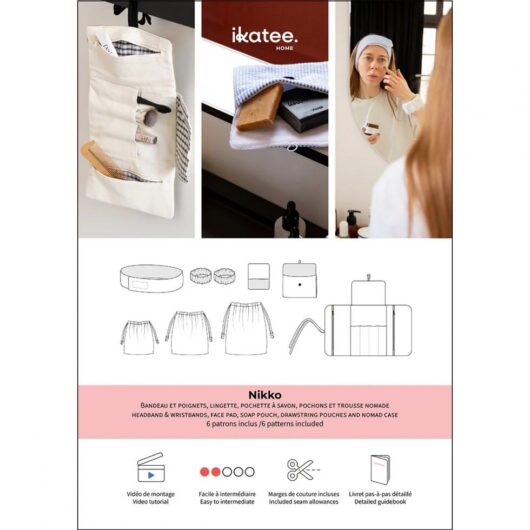 Ikatee Paper Sewing Pattern Nikko Bathroom Accessories