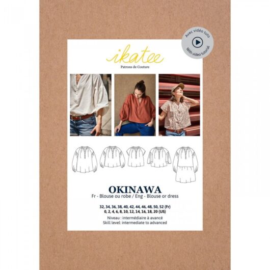 Ikatee Paper Sewing Pattern Okinawa Blouse & Dress