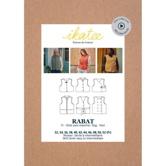 Ikatee Paper Sewing Pattern Rabat Vest