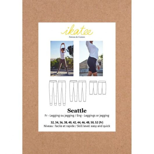 Ikatee Paper Sewing Pattern Seattle Legging Jegging