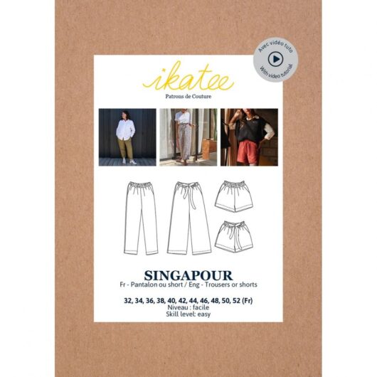 Ikatee Paper Sewing Pattern Singapour Trousers & Shorts
