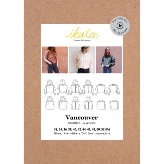 Ikatee Paper Sewing Pattern Vancouver Sweatshirt