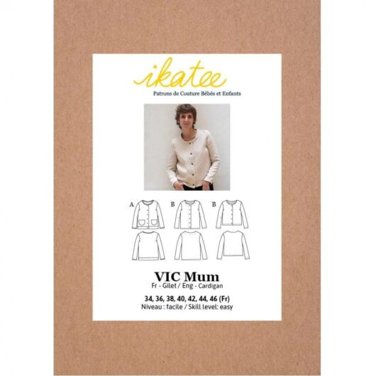 Ikatee Paper Sewing Pattern Vic Cardigan