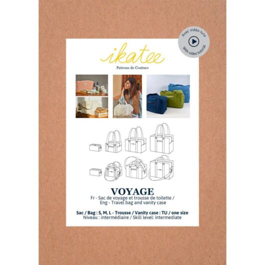 Ikatee Paper Sewing Pattern Voyage Bag & Vanity Case