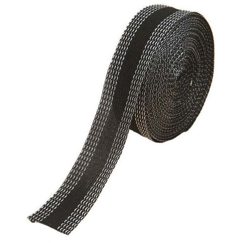 Iron-on Hemming Tape 2.5cm x 10m, Adhesive Hemming Tape for Hemming, Iron-on Curtain Tape, for Trousers, Curtains, Clothing, Jeans, Black