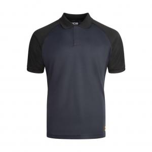 JCB Unisex Classic Collar Polo Shirt NavyBlack SML JCB016NBLS