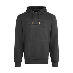 JCB Unisex Embossed Hoody Black 2XL JCB015BL2XL