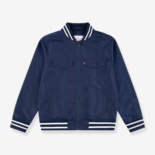 Jacket with LEVI'S® bomber effect navy blue