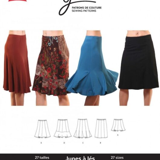 Jalie Paper Sewing Pattern 2681 Gored Skirts