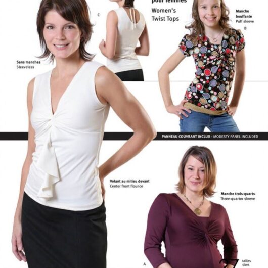 Jalie Paper Sewing Pattern 2788 Twist Tops