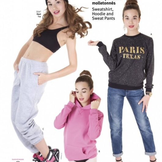 Jalie Paper Sewing Pattern 3355 Sweatshirt & Sweat Pants