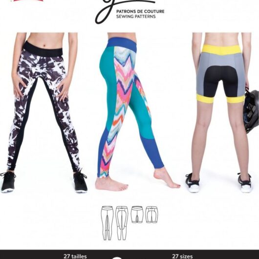 Jalie Paper Sewing Pattern 3462 Core Tights & Shorts