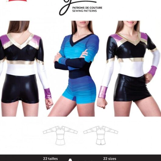 Jalie Paper Sewing Pattern 3466 Anne Cheerleading Uniform