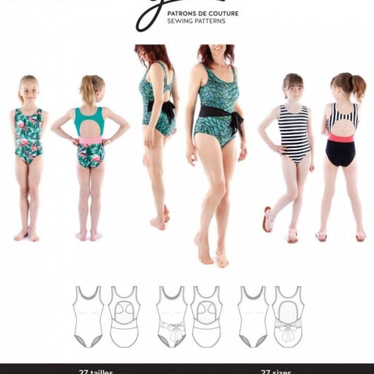 Jalie Paper Sewing Pattern 3893 Diane Swimsuit Pattern