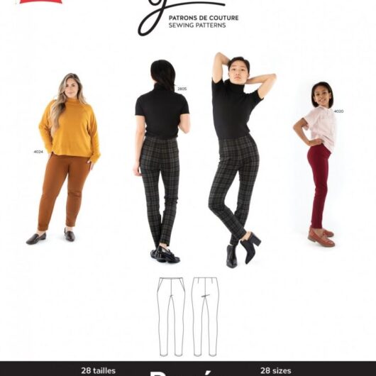 Jalie Paper Sewing Pattern 4018 Renee Ponte Pants