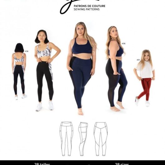 Jalie Paper Sewing Pattern 4127 Jessica Leggings