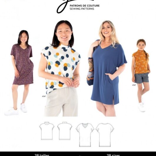 Jalie Paper Sewing Pattern 4345 Monique Dress & Top