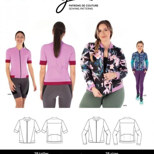Jalie Paper Sewing Pattern 4453 Louise Multi Sport Jersey