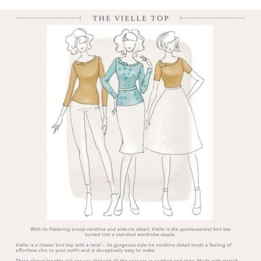Jennifer Lauren Handmade Paper Sewing Pattern Vielle Top