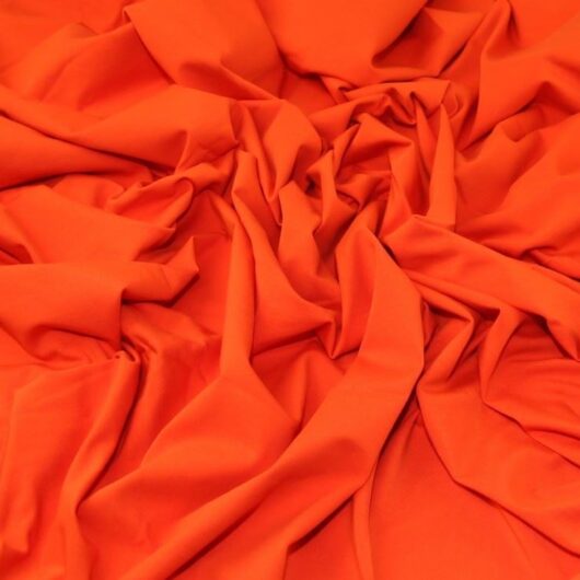 John Kaldor Cadiz Cotton Jersey Stretch Knit Fabric Tomato