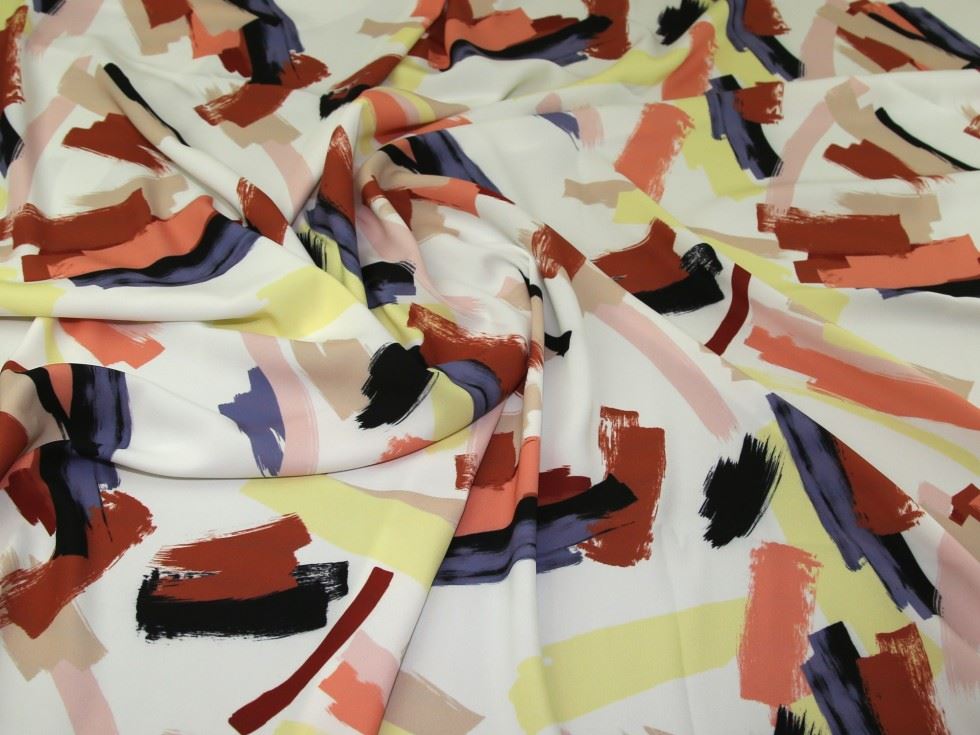 John Kaldor Madrid Crepe Fabric Ivory