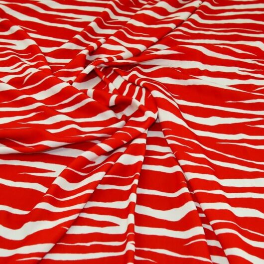 John Kaldor Madrid Crepe Fabric Red