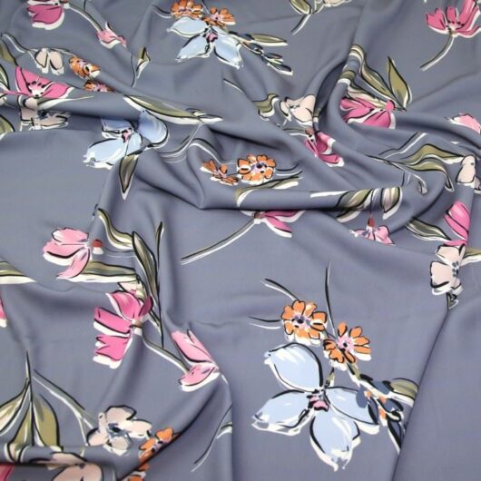 John Kaldor Madrid Crepe Fabric Wedgewood