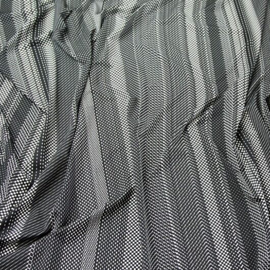 John Kaldor Portia ITY Silky Stretch Knit Fabric Black & Cream