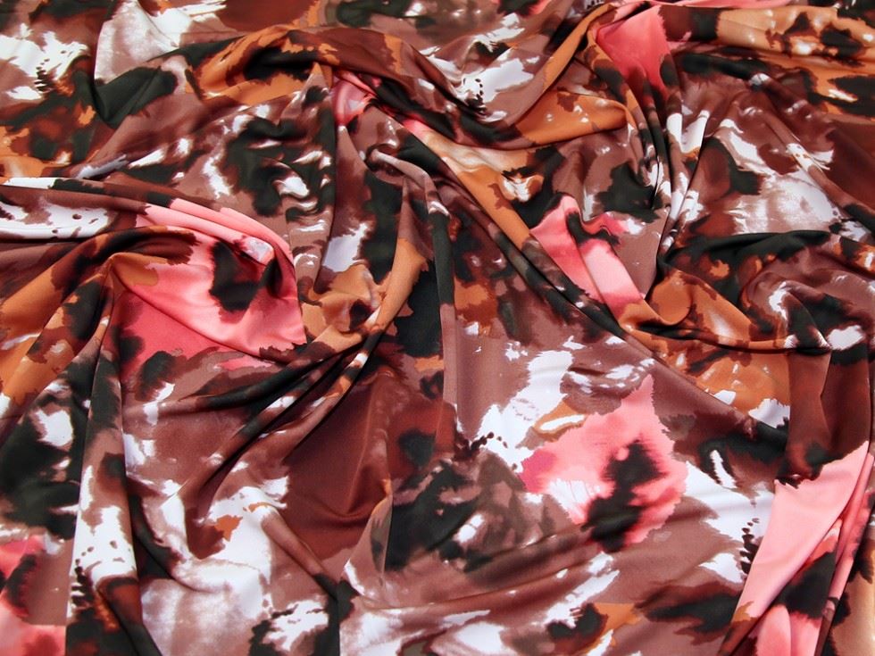 John Kaldor Portia ITY Silky Stretch Knit Fabric Brown