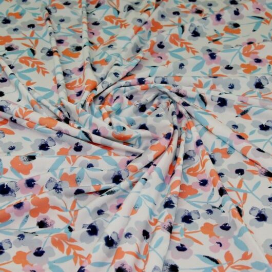 John Kaldor Portia ITY Silky Stretch Knit Fabric Ivory
