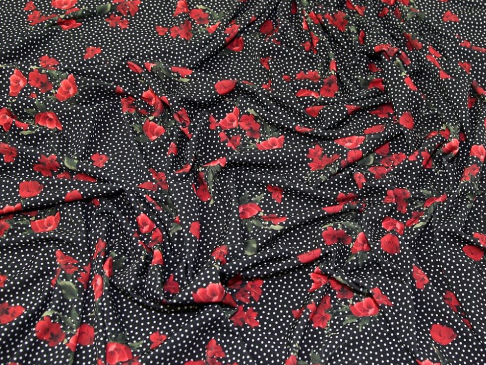 John Kaldor Portia ITY Silky Stretch Knit Fabric Red