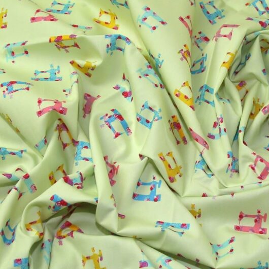 John Louden 100% Cotton Poplin Fabric Green