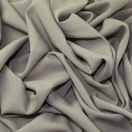 John Louden Alise Stretch Woven Crepe Fabric Mushroom
