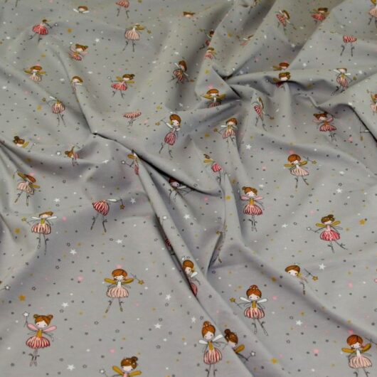 John Louden Cotton Jersey Stretch Knit Fabric Grey