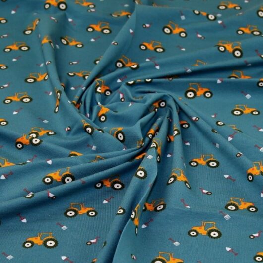John Louden Cotton Jersey Stretch Knit Fabric Teal