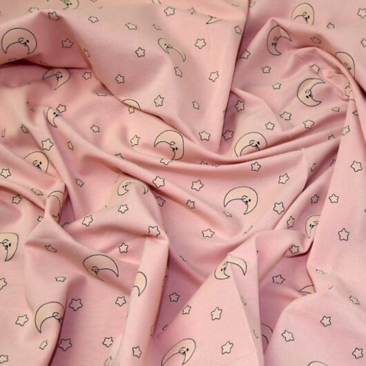 John Louden Glow In The Dark Jersey Stretch Knit Fabric Pink