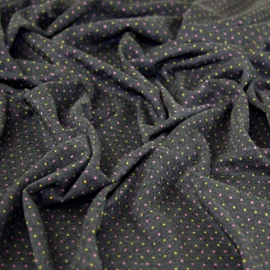 John Louden Jacquard Stretch Knit Fabric Grey