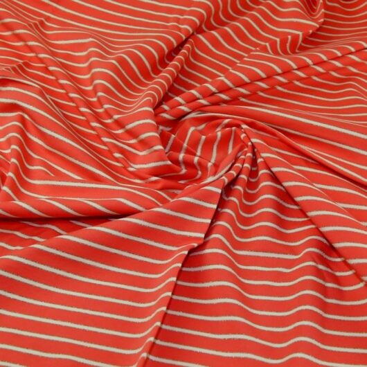 John Louden Loop Back French Terry Stretch Knit Fabric Coral