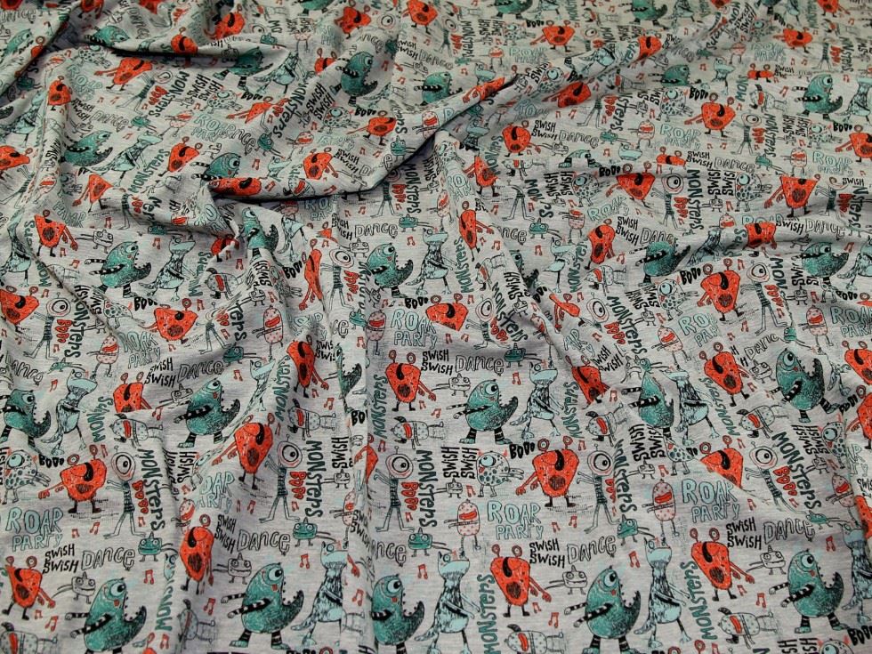 John Louden Loop Back French Terry Stretch Knit Fabric Grey