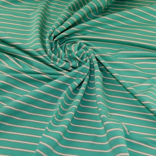 John Louden Loop Back French Terry Stretch Knit Fabric Mint