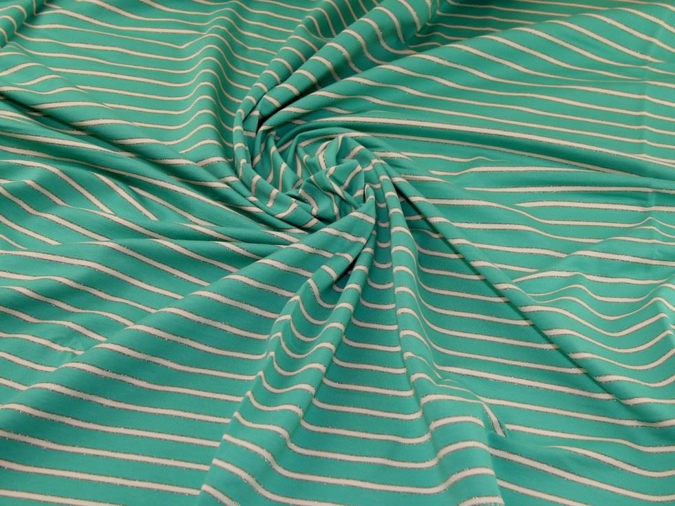 John Louden Loop Back French Terry Stretch Knit Fabric Mint