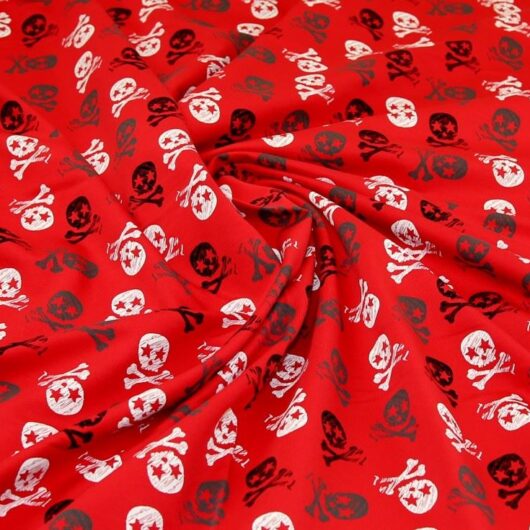 John Louden Loop Back French Terry Stretch Knit Fabric Red