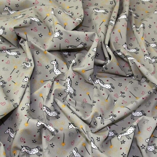 John Louden Lurex Loop Back French Terry Stretch Knit Fabric Grey