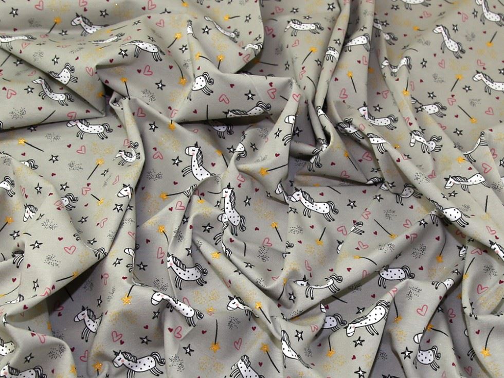 John Louden Lurex Loop Back French Terry Stretch Knit Fabric Grey